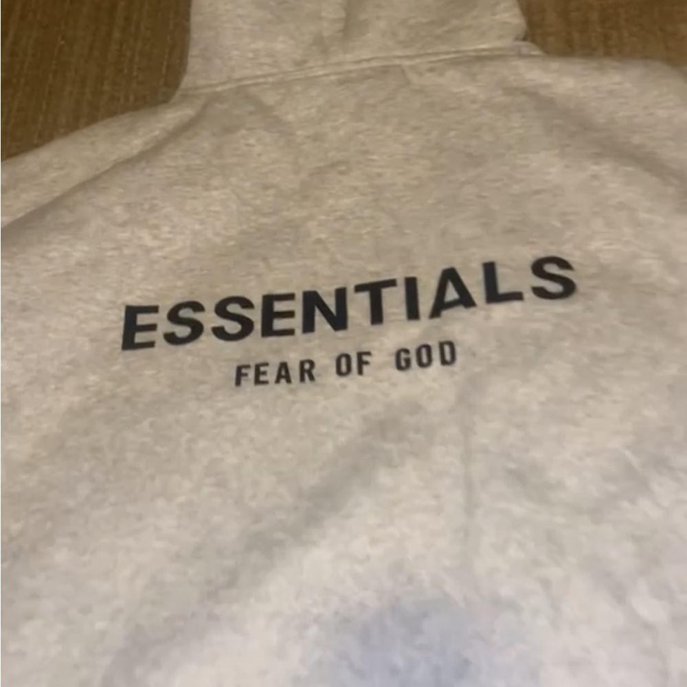 Essentials Gray Hoodie Jacket